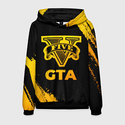 Мужская толстовка GTA - gold gradient