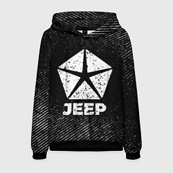 Мужская толстовка Jeep с потертостями на темном фоне