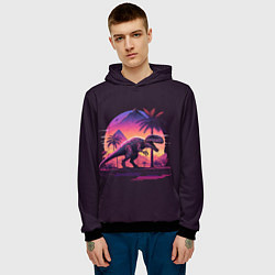 Толстовка-худи мужская Retrowave Trex, цвет: 3D-черный — фото 2