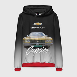 Толстовка-худи мужская Американская машина Chevrolet Caprice 70-х годов, цвет: 3D-красный