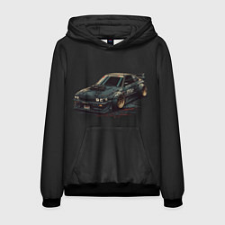 Толстовка-худи мужская Nissan Skyline 2000 gtr, цвет: 3D-черный