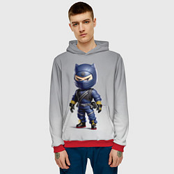 Толстовка-худи мужская Маленький ниндзя - Япония, цвет: 3D-красный — фото 2