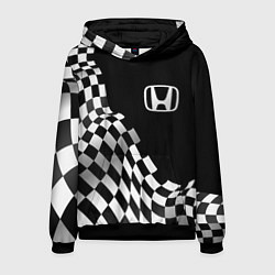 Толстовка-худи мужская Honda racing flag, цвет: 3D-черный