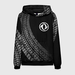 Толстовка-худи мужская Dongfeng tire tracks, цвет: 3D-черный