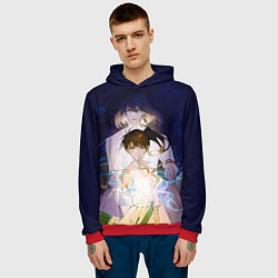 Толстовка-худи мужская Сота Мунаката и Судзумэ, цвет: 3D-красный — фото 2