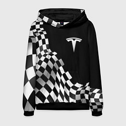 Мужская толстовка Tesla racing flag