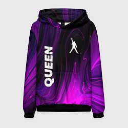 Толстовка-худи мужская Queen violet plasma, цвет: 3D-черный