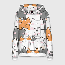 Мужская толстовка Семья котиков