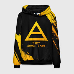 Мужская толстовка Thirty Seconds to Mars - gold gradient