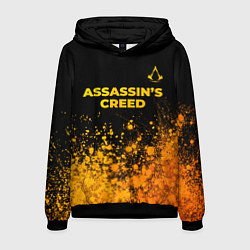 Мужская толстовка Assassins Creed - gold gradient: символ сверху