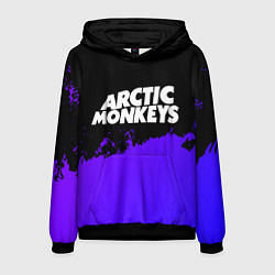 Мужская толстовка Arctic Monkeys purple grunge