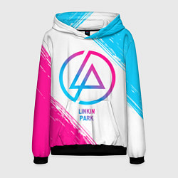 Мужская толстовка Linkin Park neon gradient style