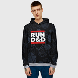 Толстовка-худи мужская Подземелья и драконы dnd, цвет: 3D-меланж — фото 2