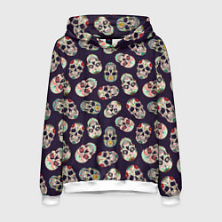 Мужская толстовка Узор с черепами Pattern with skulls