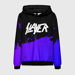 Мужская толстовка Slayer purple grunge