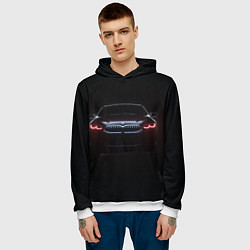 Толстовка-худи мужская BMW - red eyes, цвет: 3D-белый — фото 2