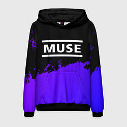 Мужская толстовка Muse purple grunge