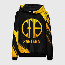 Толстовка-худи мужская Pantera - gold gradient, цвет: 3D-черный