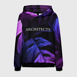 Мужская толстовка Architects neon monstera