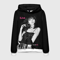 Толстовка-худи мужская Blackpink lovely Lisa, цвет: 3D-белый