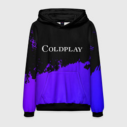 Мужская толстовка Coldplay purple grunge