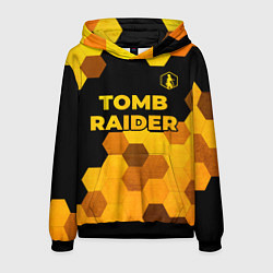 Мужская толстовка Tomb Raider - gold gradient: символ сверху