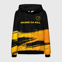 Мужская толстовка Akame ga Kill - gold gradient: символ сверху