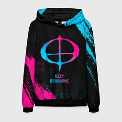 Толстовка-худи мужская Ozzy Osbourne - neon gradient, цвет: 3D-черный