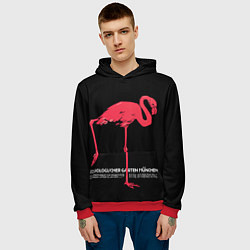 Толстовка-худи мужская Фламинго - Мюнхен, цвет: 3D-красный — фото 2