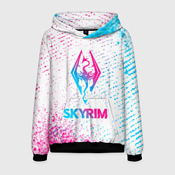 Мужская толстовка Skyrim neon gradient style