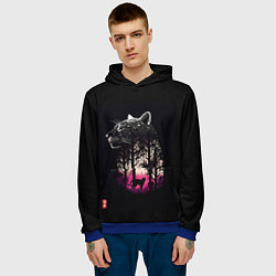 Толстовка-худи мужская Природная благодать - Пума, цвет: 3D-синий — фото 2