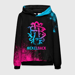 Мужская толстовка Nickelback - neon gradient