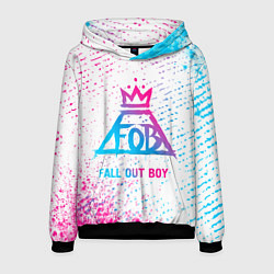 Мужская толстовка Fall Out Boy neon gradient style