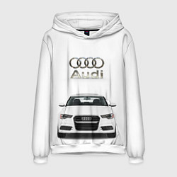 Толстовка-худи мужская Audi a5, цвет: 3D-белый