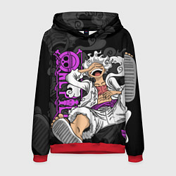 Толстовка-худи мужская One piece - Gear 5- purple, цвет: 3D-красный