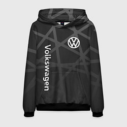 Толстовка-худи мужская Volkswagen - classic black, цвет: 3D-черный