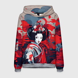 Толстовка-худи мужская Geisha vector style, цвет: 3D-меланж