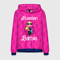 Толстовка-худи мужская Barbie russian, цвет: 3D-синий