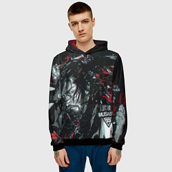 Толстовка-худи мужская Vagabond Мусаси Миямото, цвет: 3D-черный — фото 2