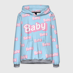 Мужская толстовка Baby - Barbie style: blue pattern