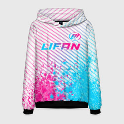 Мужская толстовка Lifan neon gradient style: символ сверху