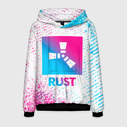 Мужская толстовка Rust neon gradient style