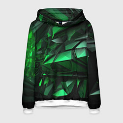 Мужская толстовка Green abstract