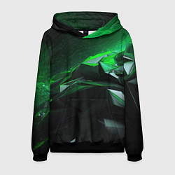 Мужская толстовка Green abstract geometry