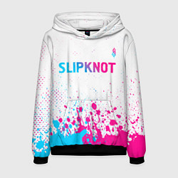 Мужская толстовка Slipknot neon gradient style посередине