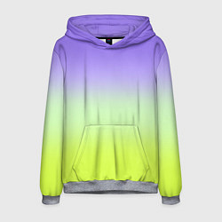 Мужская толстовка Фиолетовый мятный и желто-зеленый градиент