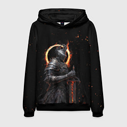 Толстовка-худи мужская Пустой рыцарь, цвет: 3D-черный