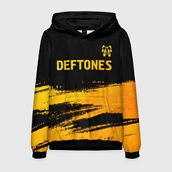 Мужская толстовка Deftones - gold gradient посередине