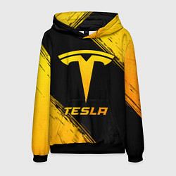 Мужская толстовка Tesla - gold gradient