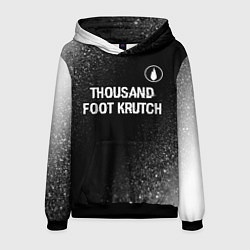 Мужская толстовка Thousand Foot Krutch glitch на темном фоне посеред